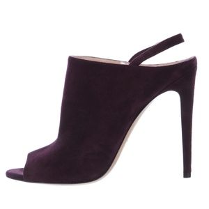 Purple MIU MIU Suede Slingback Pumps Sz 8 / 38